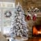 7.5ft. Pre-Lit Flocked Berkshire Snowy Spruce Artificial Christmas Tree, Warm White LED Lights